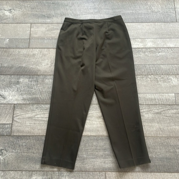 Talbots Size 10 Dark Hunter Green/Grey Casual Office Wear Stretch Pants - Picture 3 of 7